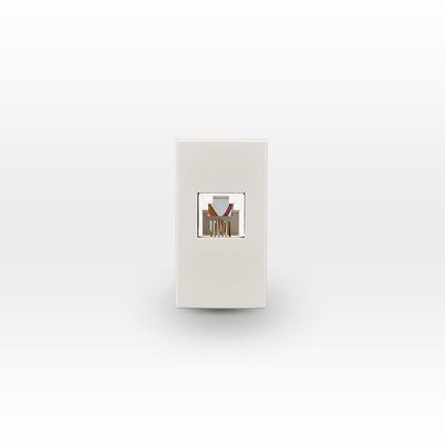 Módulo conector RJ11 telefónico beige