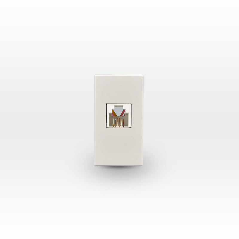 Módulo conector RJ11 telefónico beige