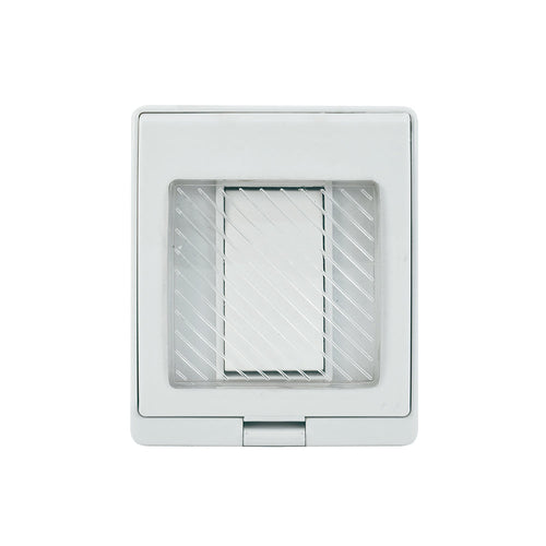 Contenedor IP55 con interruptor simple (9/12) 10A 250V, blanco