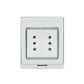 Contenedor IP55 con toma corriente doble 10A 250V, blanco - Miniatura 1