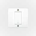 Casquete IP20 con pulsador NA 10A 250V, blanco - Miniatura 1