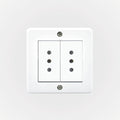 Casquete IP20 con toma corriente doble 10A 250V, blanco - Miniatura 1