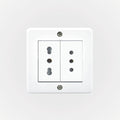 Casquete IP20 con toma corriente doble 10A+10/16A 250V, blanco - Miniatura 1