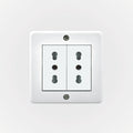 Casquete IP20 con toma corriente doble  10/16A, 250V, blanco - Miniatura 1