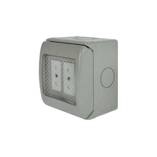 Casquete HYDROBOX toma de corriente doble 10A
