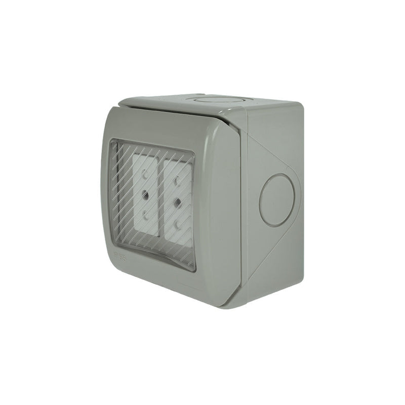 Casquete HYDROBOX toma de corriente doble 10A