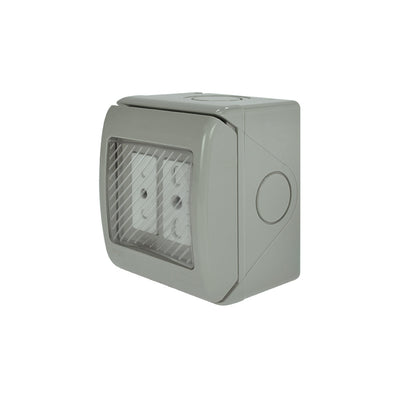 Casquete HYDROBOX toma de corriente doble 10A más 10/16A