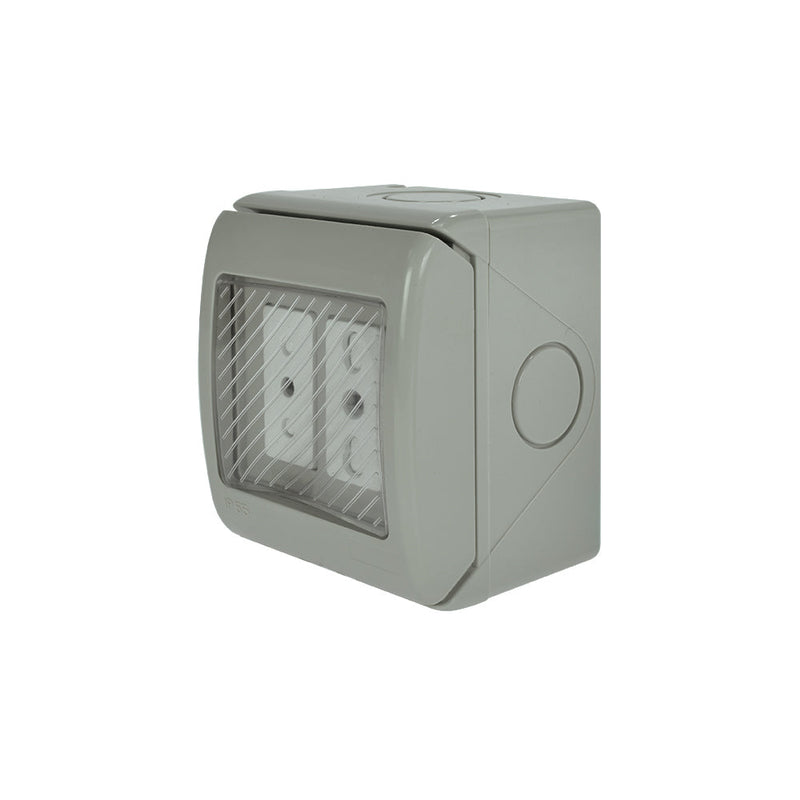 Casquete HYDROBOX toma de corriente doble 10A más 10/16A