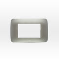 Placa 3 módulos color plata - Miniatura 1