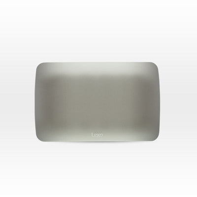 Placa ciega color plata