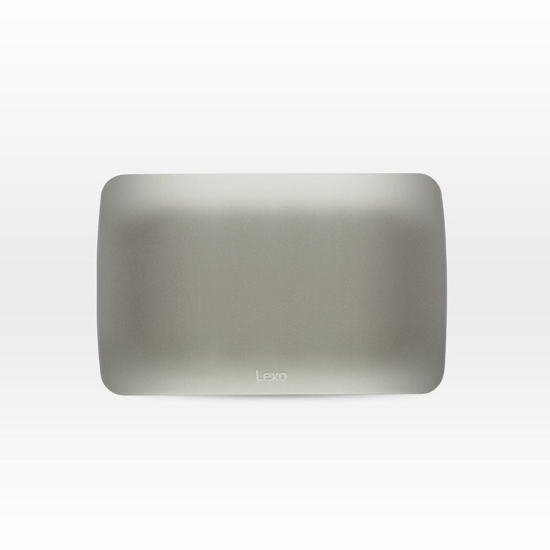 Placa ciega color plata