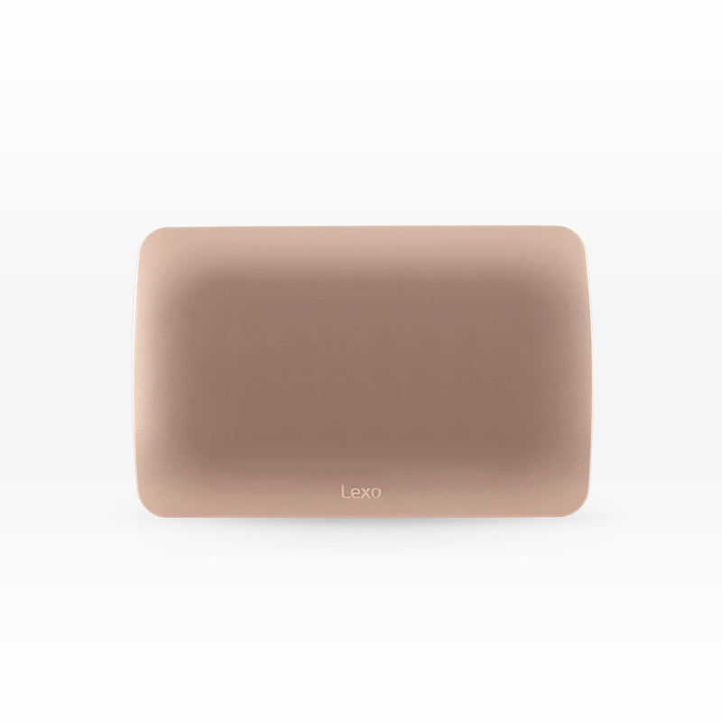 Placa ciega color champagne rosa