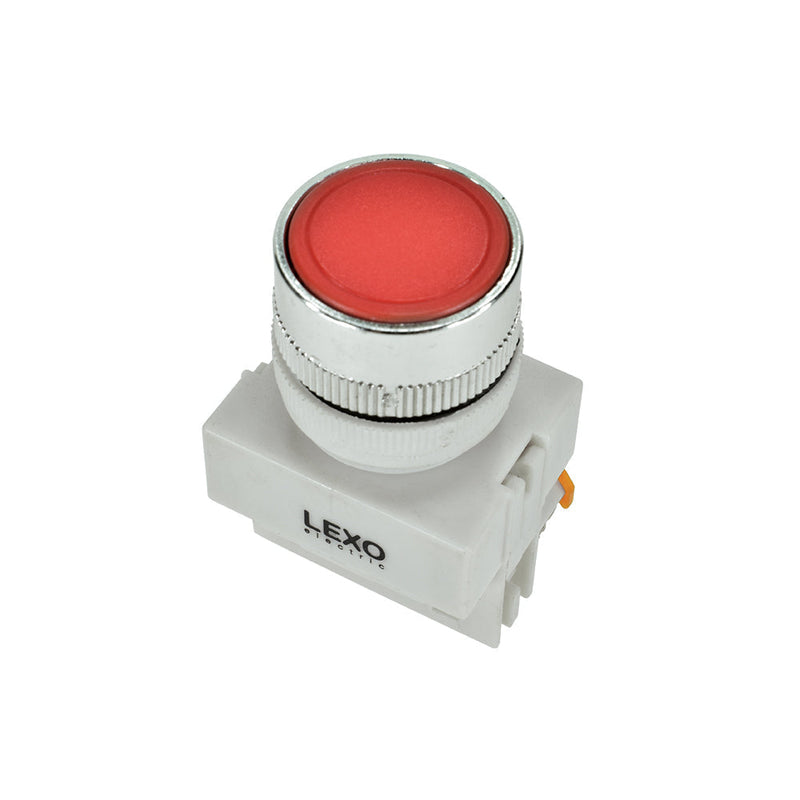 Pulsador 22mm., rojo, 1NC