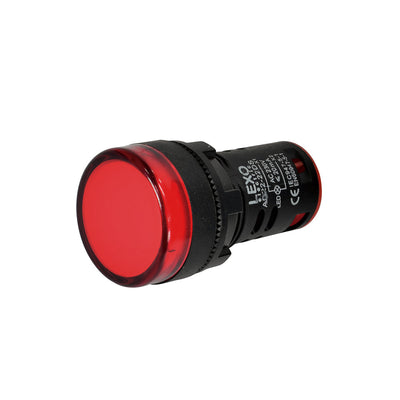 Luz piloto roja LED 230V, 22mm.