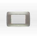 Interruptor simple 9/12 teclón 73mm 10A 250V blanco/plata armado - Miniatura 1