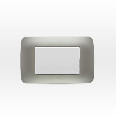 Interruptor simple 9/12 teclón 73mm 10A 250V blanco/plata armado