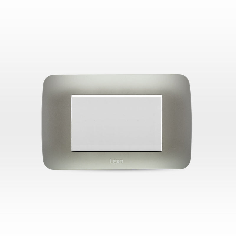 Interruptor simple 9/12 teclón 73mm 10A 250V blanco/plata armado