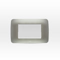 Interruptor simple 9/24 teclón 73mm 10A 250V blanco/plata armado - Miniatura 1