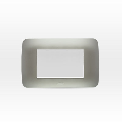 Interruptor simple 9/24 teclón 73mm 10A 250V blanco/plata armado