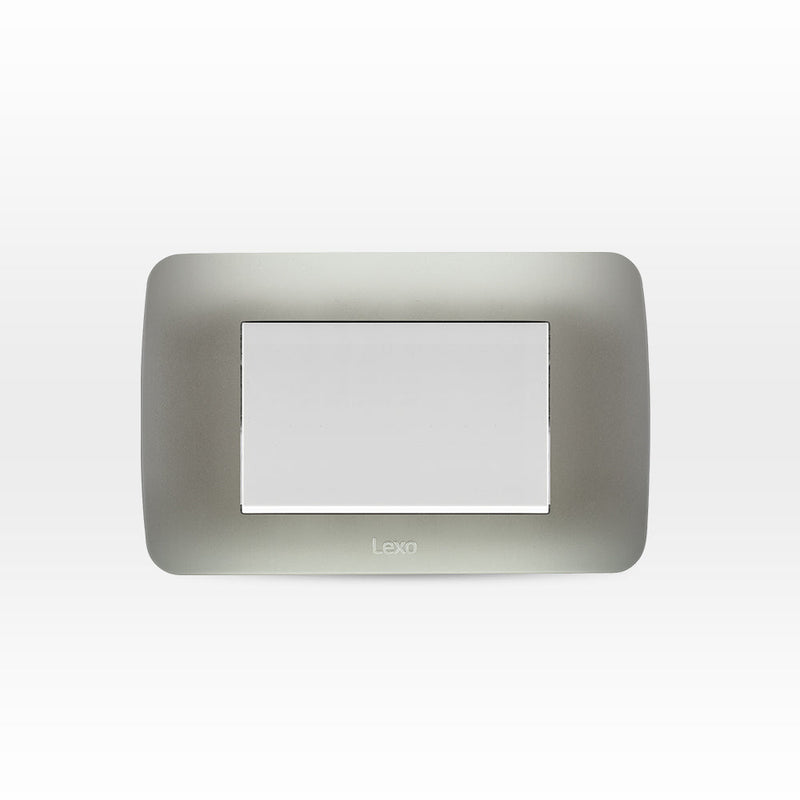 Interruptor simple 9/24 teclón 73mm 10A 250V blanco/plata armado