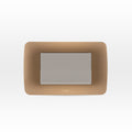 Interruptor simple 9/12 teclón 73mm 10A 250V beige/titanio armado - Miniatura 1