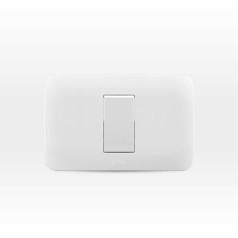 Interruptor simple 9/12 10A 250V blanco armado