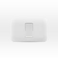 Interruptor simple 9/24 10A 250V blanco armado - Miniatura 1