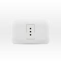 Toma corriente simple 10A 250V blanco armado - Miniatura 1