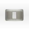Interruptor simple 9/24 10A 250V blanco/plata armado - Miniatura 1