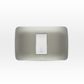 interruptor pulsador timbre 10A 250V blanco/plata armado - Miniatura 1