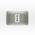 Toma corriente simple 10/16A 250V blanco/plata armado - Miniatura 1