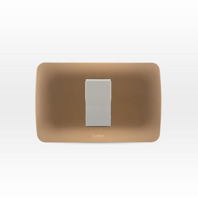 Interruptor simple 9/12 10A 250V beige/titanio armado