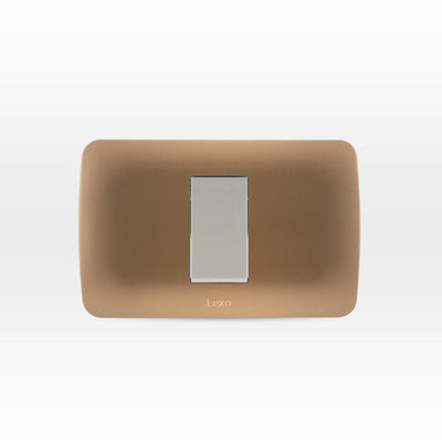 Interruptor simple 9/24 10A 250V beige/titanio armado
