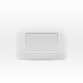 Interruptor simple 9/24 teclón 73mm 10A 250V blanco armado - Miniatura 1