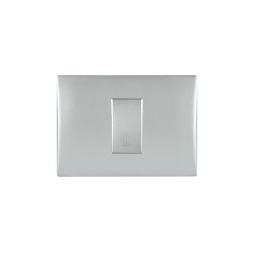 Interruptor andes pulsador timbre 10A 250V SILVER armado