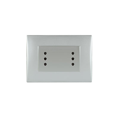 Toma corriente andes DÚPLEX 10A 250V SILVER