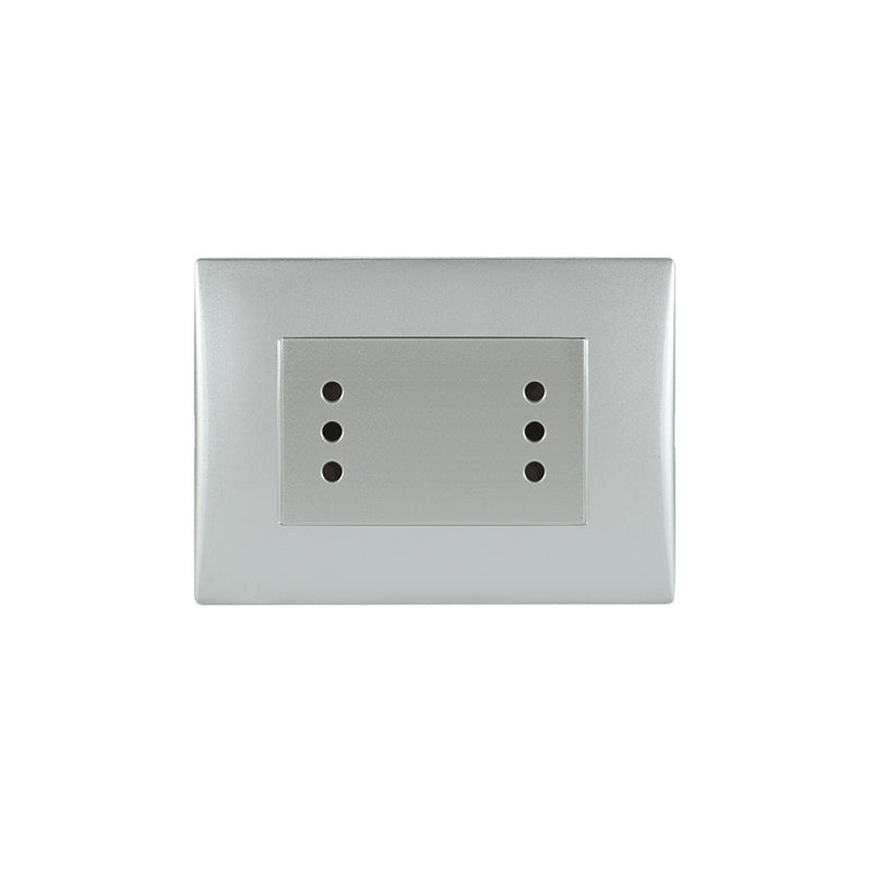 Toma corriente andes DÚPLEX 10A 250V SILVER