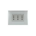 Toma corriente andes TRIPLEX 10A 250V SILVER - Miniatura 1