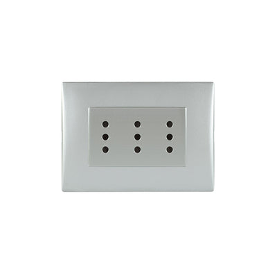 Toma corriente andes TRIPLEX 10A 250V SILVER