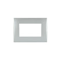 Placa 3 módulos andes color SILVER más soporte - Miniatura 1