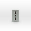 Módulo toma de corriente 2P+T 10A y 16A 250V andes SILVER - Miniatura 1