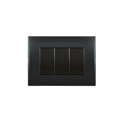 Interruptor andes simple 9/32 10A 250V BLACK armado