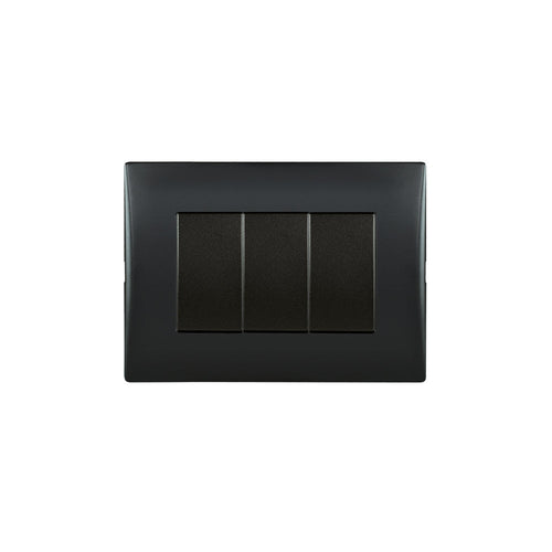 Interruptor andes simple 9/32 10A 250V BLACK armado