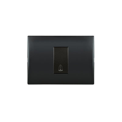 Interruptor andes pulsador timbre 10A 250V BLACK armado