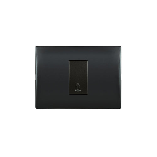 Interruptor andes pulsador timbre 10A 250V BLACK armado