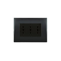 Toma corriente andes TRIPLEX 10A 250V BLACK - Miniatura 1