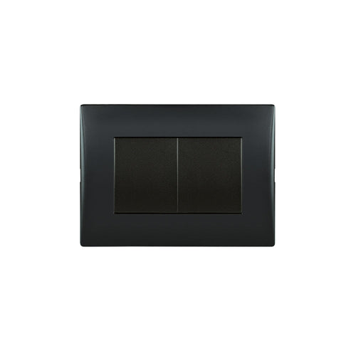 Interruptor andes 9/15 modulo doble BLACK armado