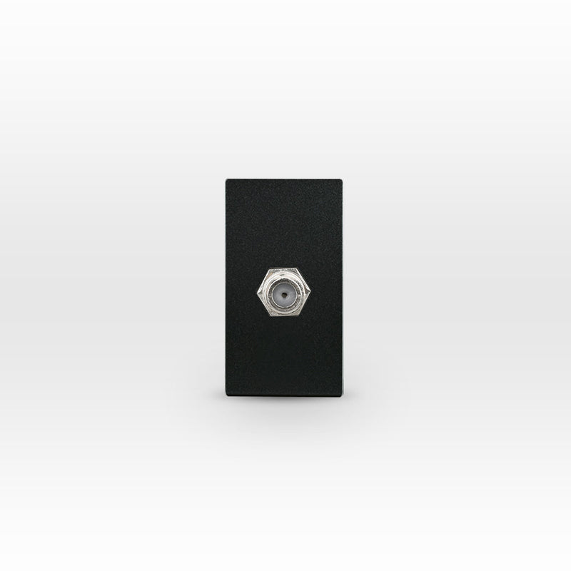 Módulo toma TV coaxial tipo F andes BLACK