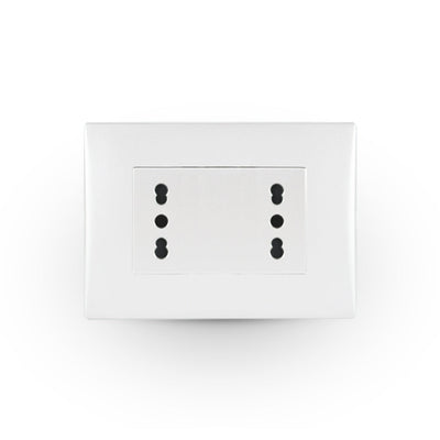 Toma corriente andes DÚPLEX 10/16A 250V WHITE armado