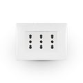 Toma corriente andes TRIPLEX 10/16A 250V WHITE armado - Miniatura 1